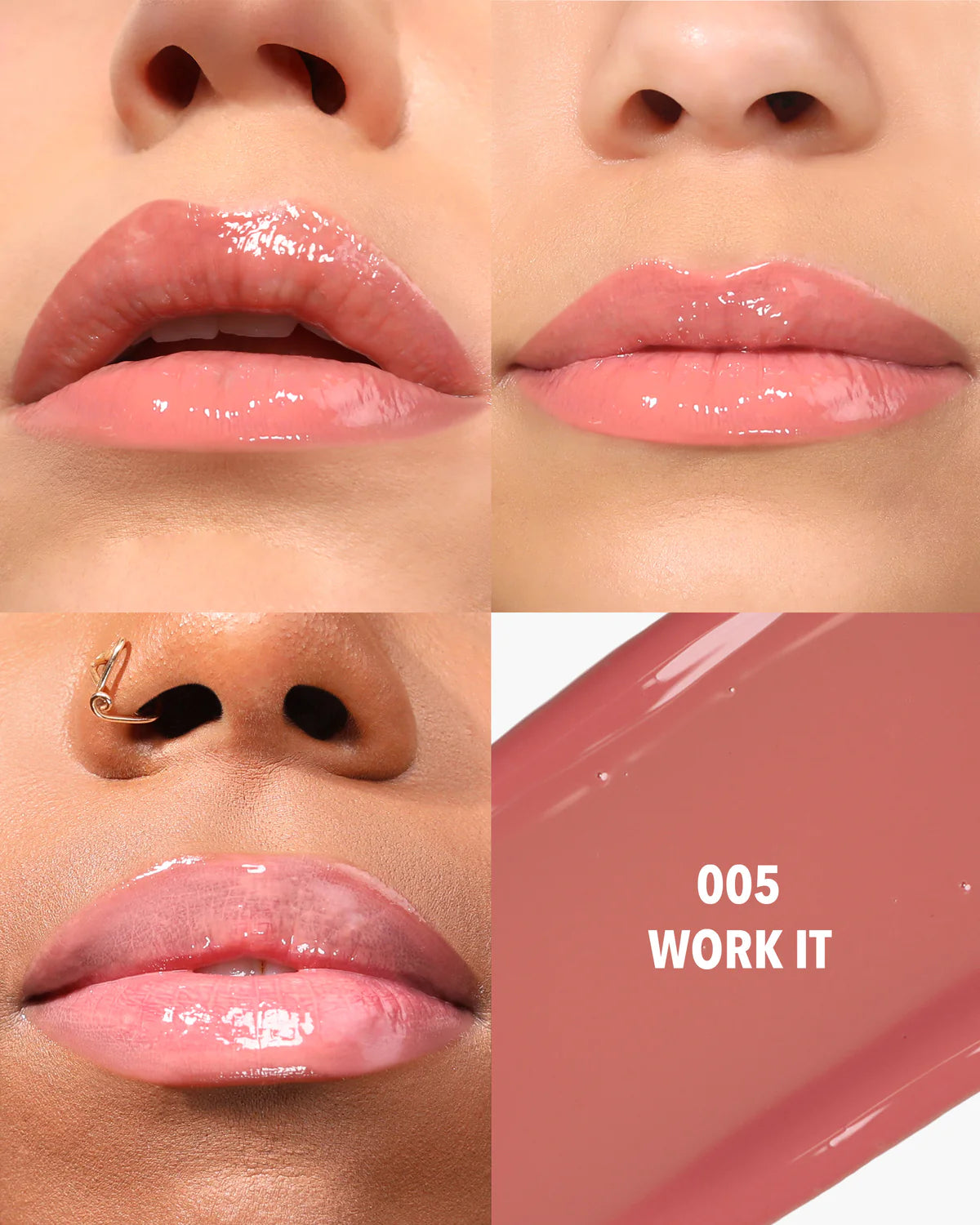Moira Lip Glaze Lip Oil Plumper (LOP005, Work It) 3pc Bundle