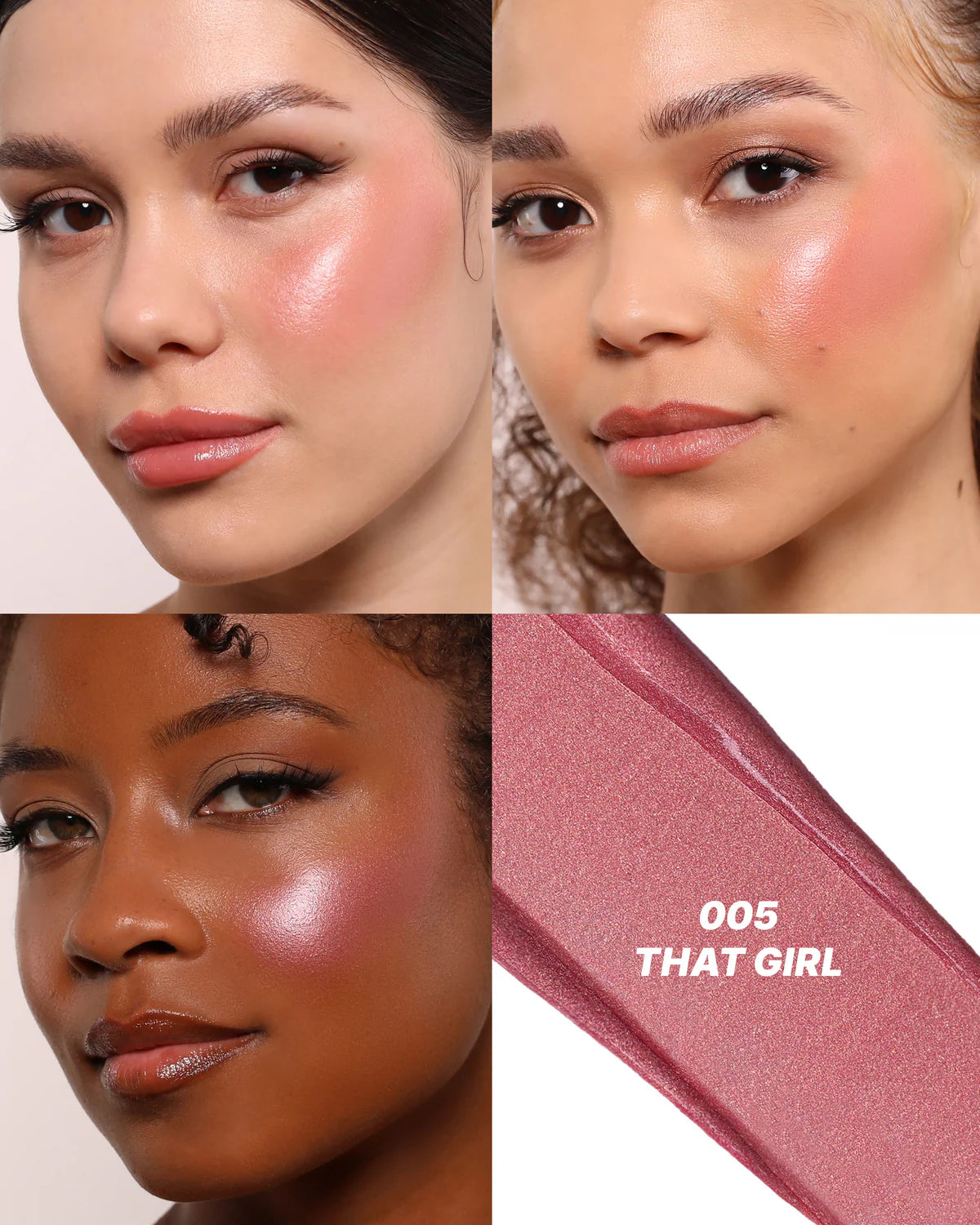 Moira Love Steady Shimmer Blush (LSS005, That Girl) 3pc Bundle