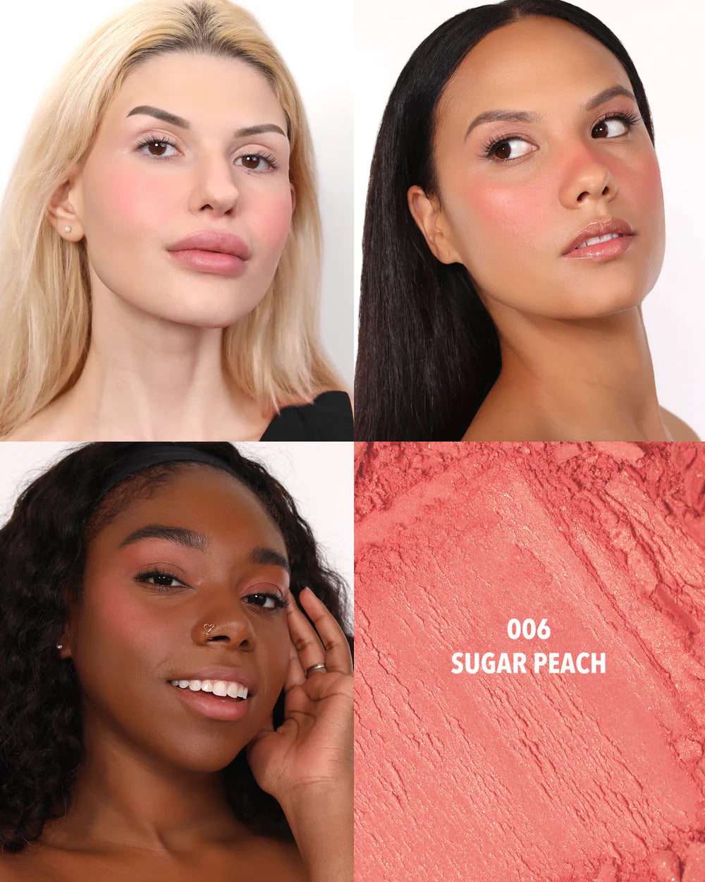 Love Spell Powder Blush (006, Sugar Peach) 3PC SET