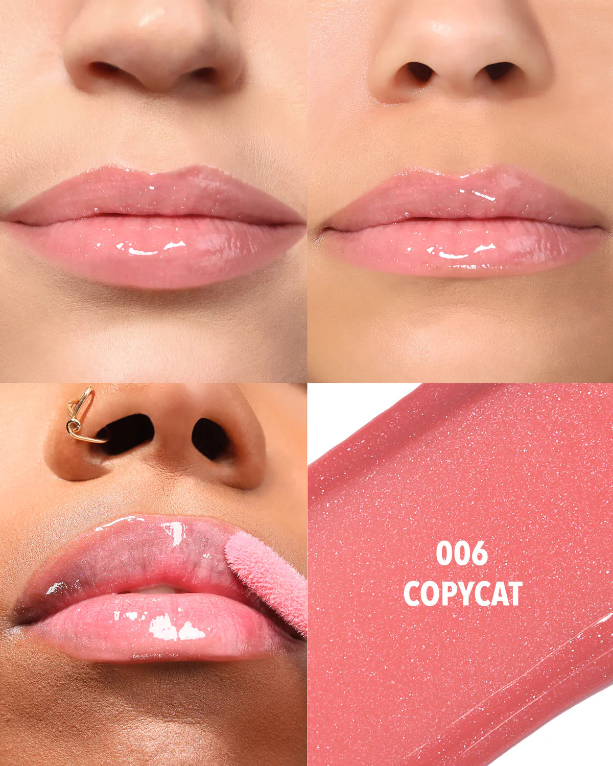 Moira Lip Glaze Lip Oil Plumper (LOP006, Copycat) 3pc Bundle