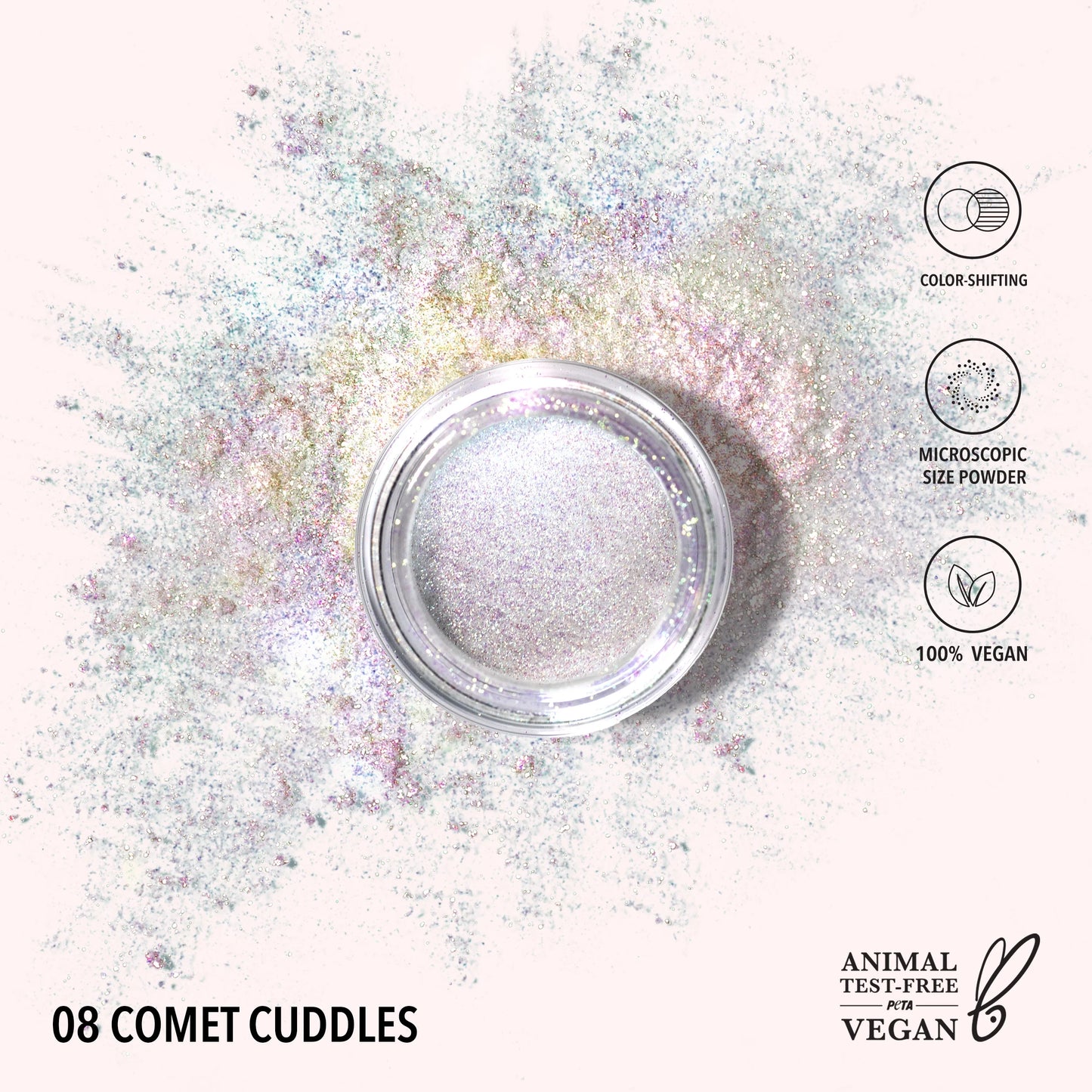 Starstruck Chrome Loose Powder (008, Comet Cuddles) 3pc Bundle