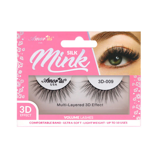 3D Silk Mink Lashes-#3D-009