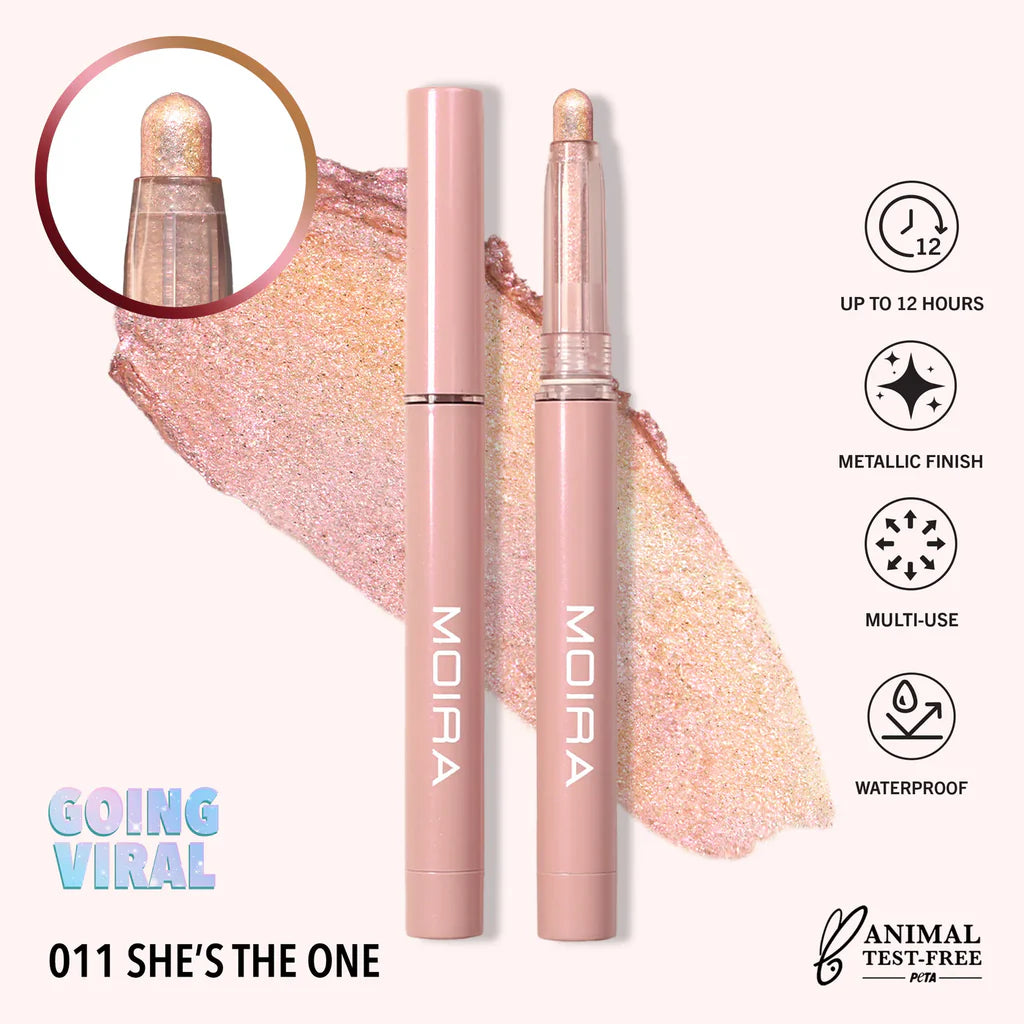Moira Stellar Glaze Stick Shadow (SSS011, She's the One) 3pc Bundle