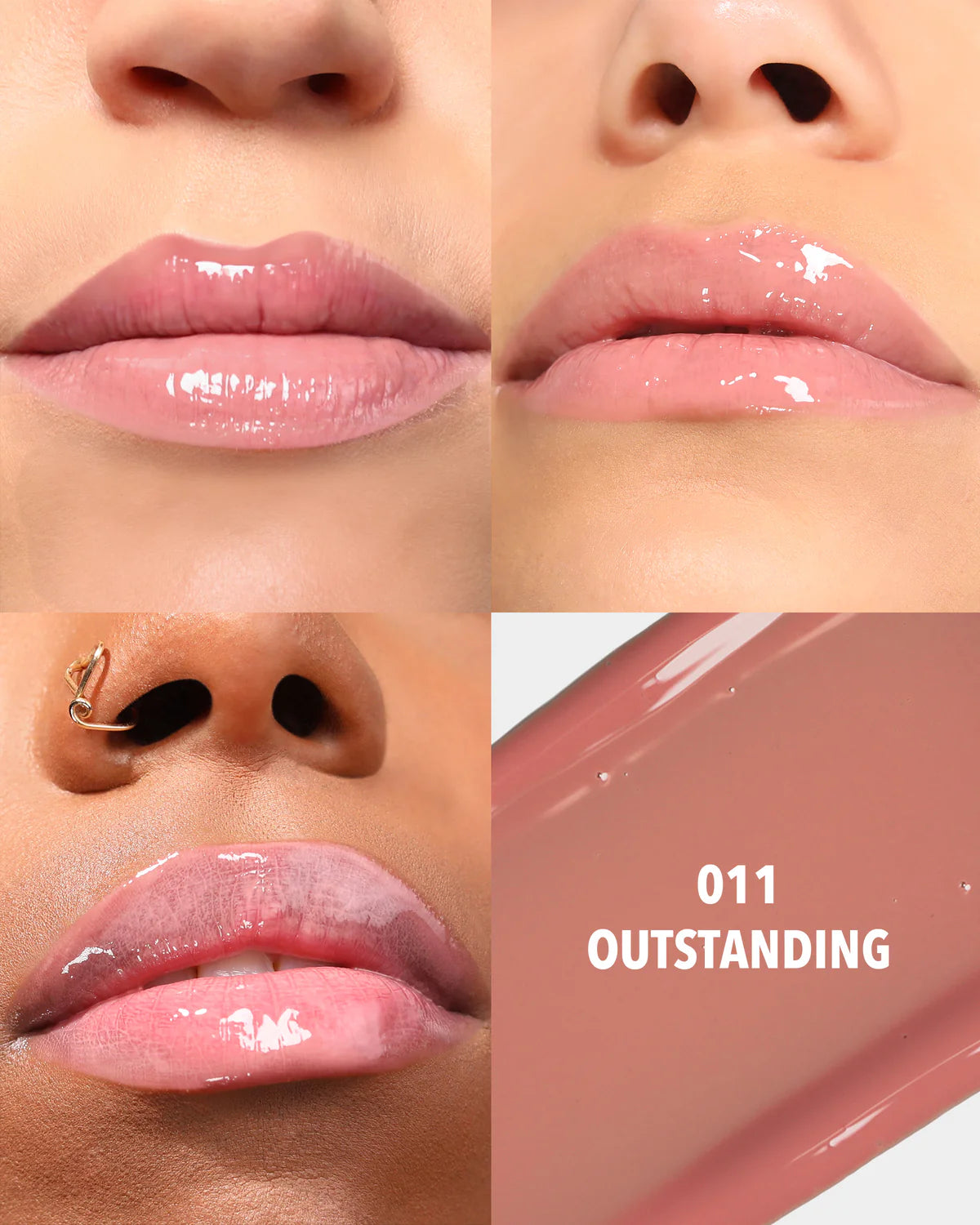 Moira Lip Glaze Lip Oil Plumper (LOP011, Outstanding) 3pc Bundle