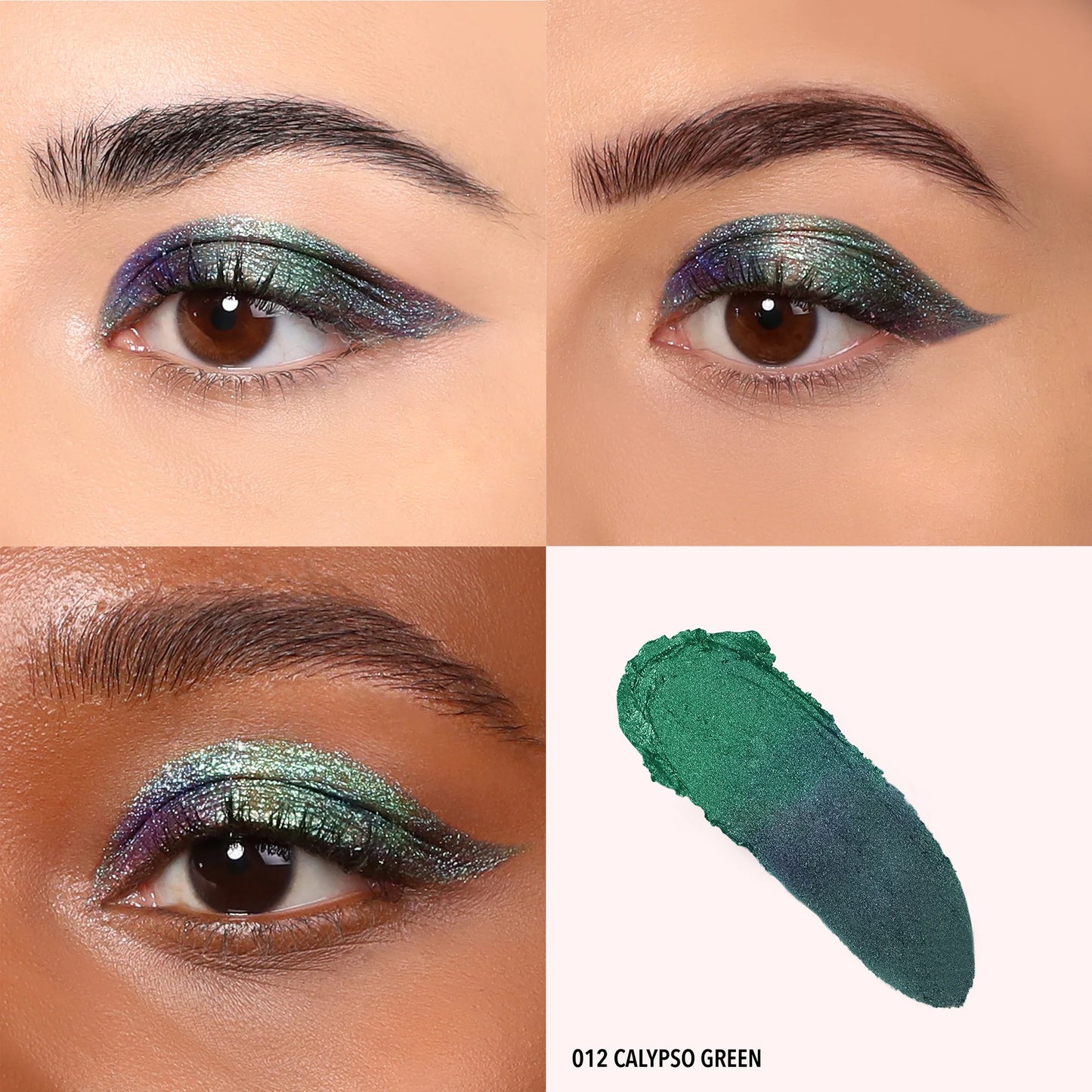 Moira Stellar Glaze Stick Shadow (SSS012, Calypso Green) 3pc Bundle