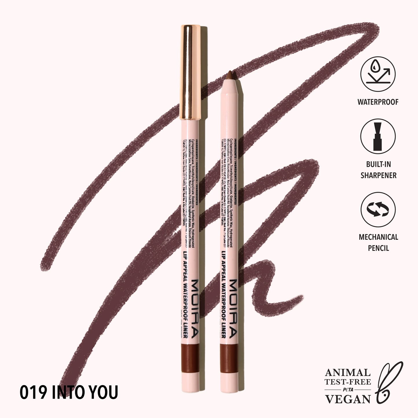 Lip Appeal Waterproof Liner (019, Into You) 6pc Set