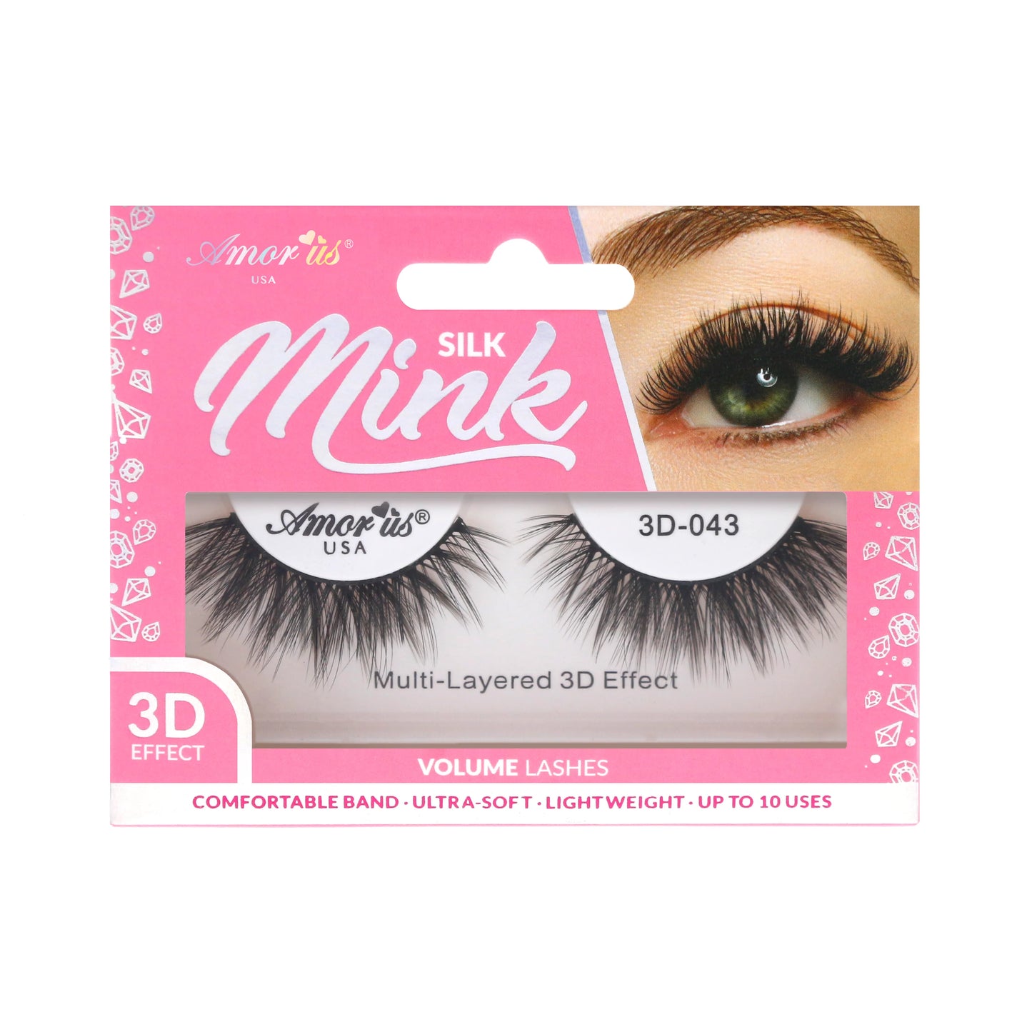 3D Silk Mink Lashes #3D-43