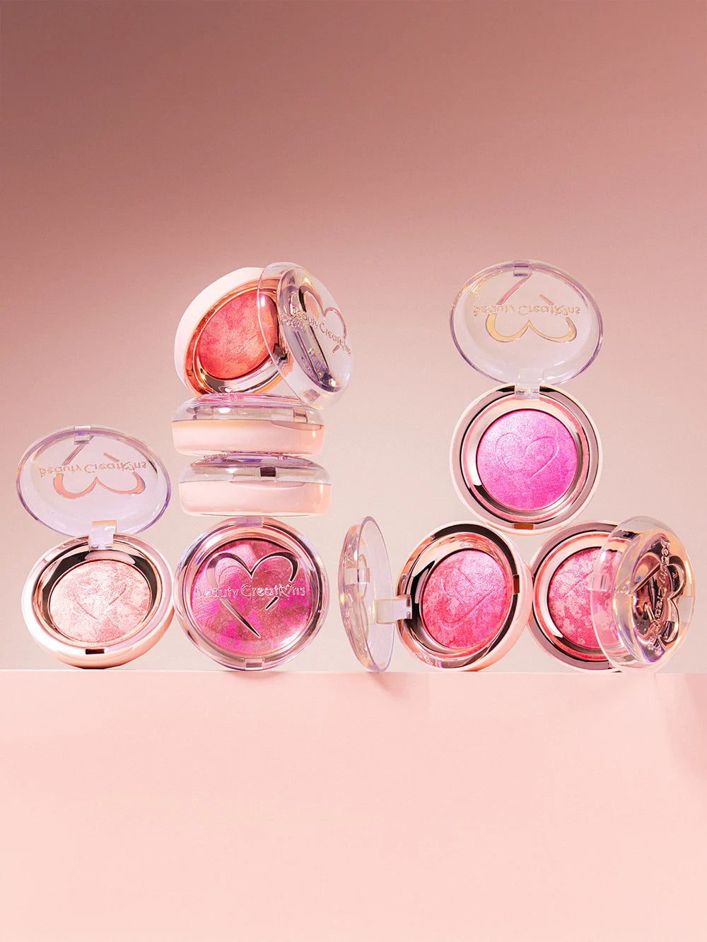 MMB-04 Beauty Creations Mineralized Marble Blush "Rosy Haze" (3PCS SET)