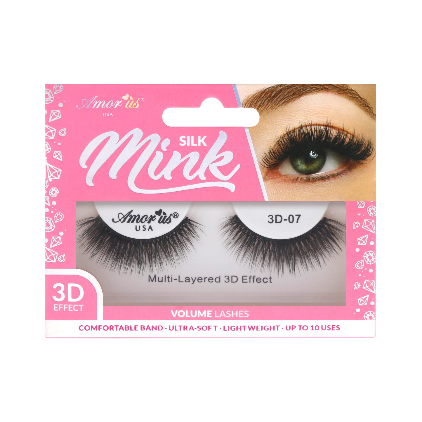 3D Silk Mink Lashes #3D-07