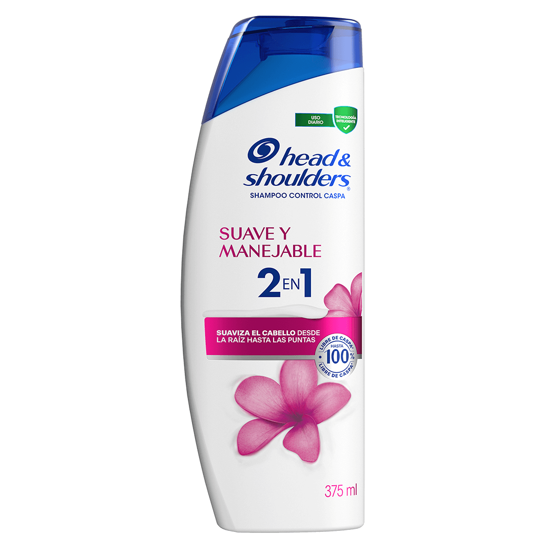 Head & Shoulders Suave y Manejable 2 en 1 Cont. 375ml