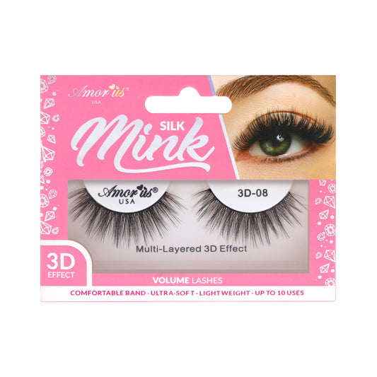 3D Silk Mink Lashes- #3D-08