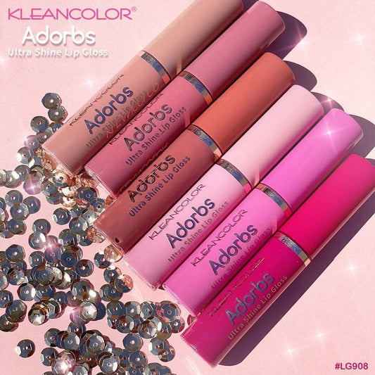 LG908 Kleancolor Adorbs Ultra Shine Lip Gloss Display