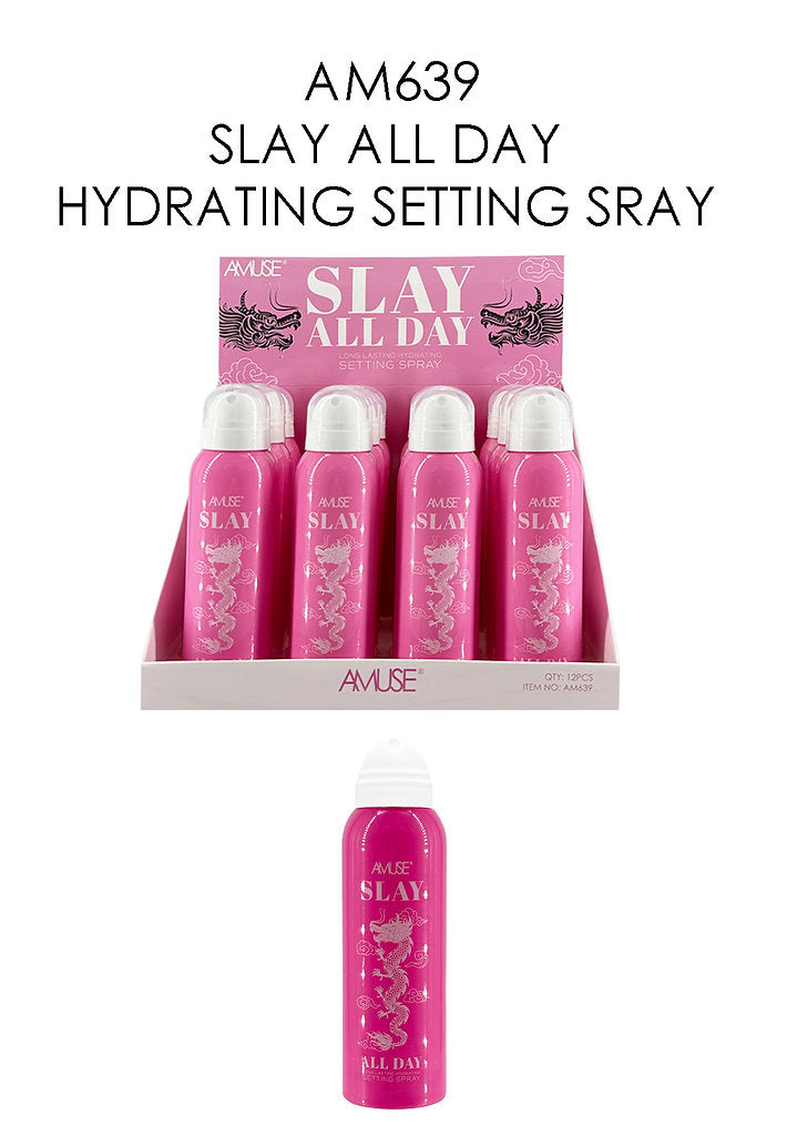 Am639 Amuse Slay All Day Setting Spray Display 3PC Bundle