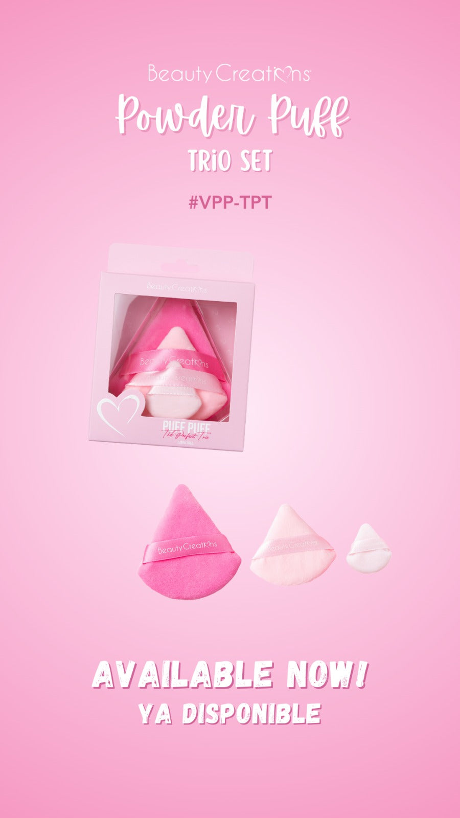 #VPP-TPT Powder Puff The Perfect Trio Set 3pc Set