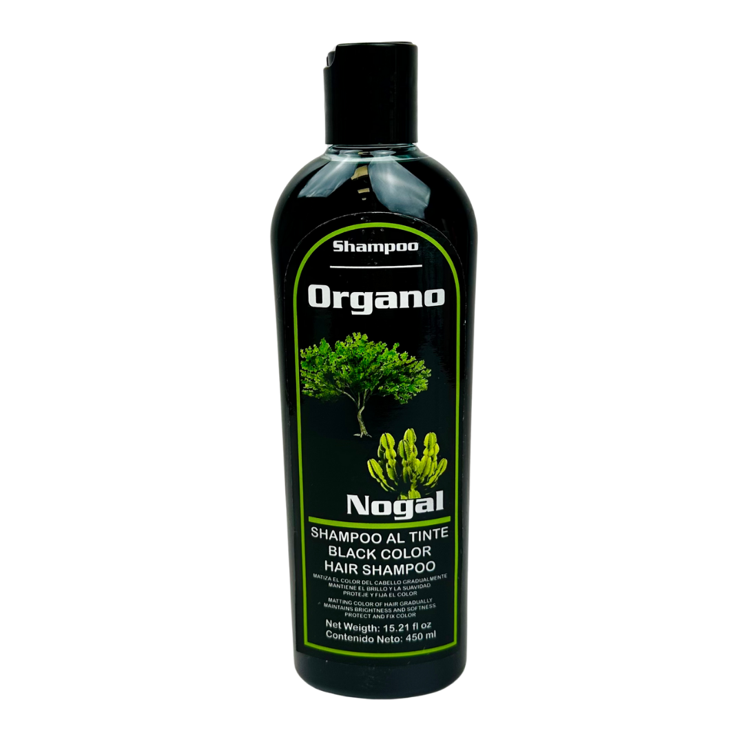 SHAMPOO TINTE ORGANO NOGAL BLACK COLOR 15.21 Oz