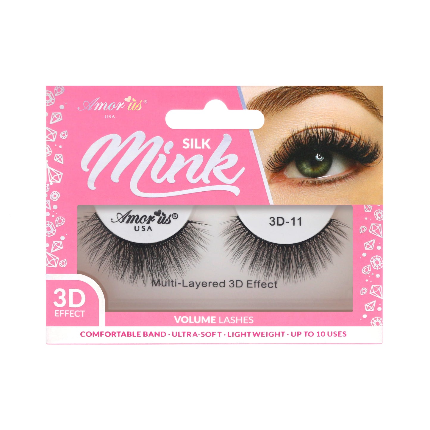 3D Silk Mink Lashes #3D-11