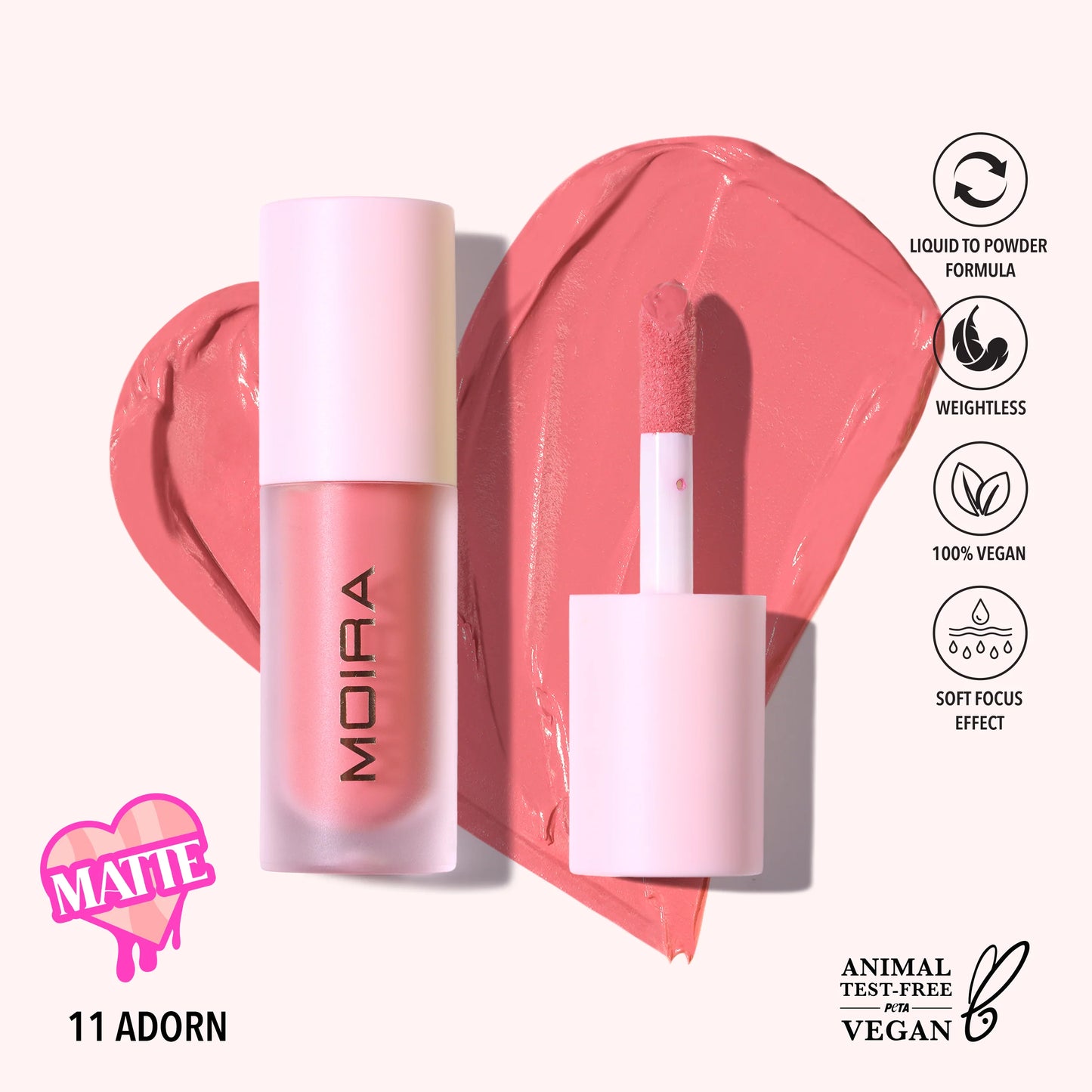 Love Steady Liquid Blush (LLB 011 Adorn) 3pc Bundle