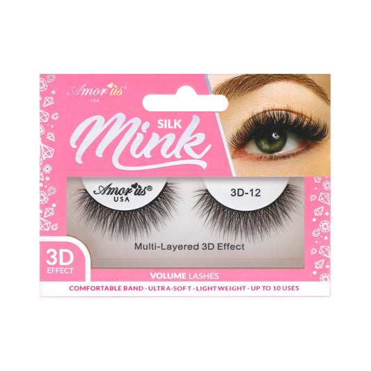 3D Silk Mink Lashes #3D-12