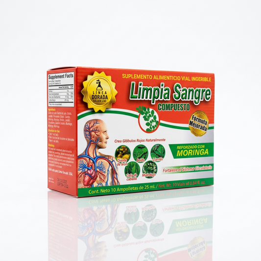 Limpia Sangre Compuesto 10 Ampolletas 25 ml