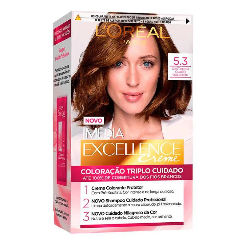 L'Oréal Paris Tinte Excellence 5.3 Castaño Claro Dorado