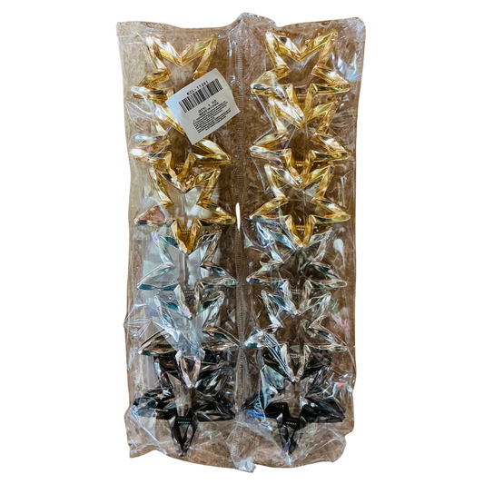 KCL-11361 Star Shaped Hair Clips 12pc Set