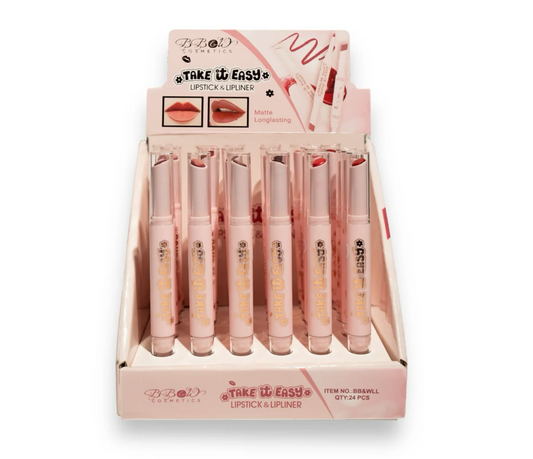 BB&WLL Take it Easy Lipstick & Lipliner Display