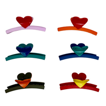 Load image into Gallery viewer, KCL-9659 Heart Hair Clips 12pc Set
