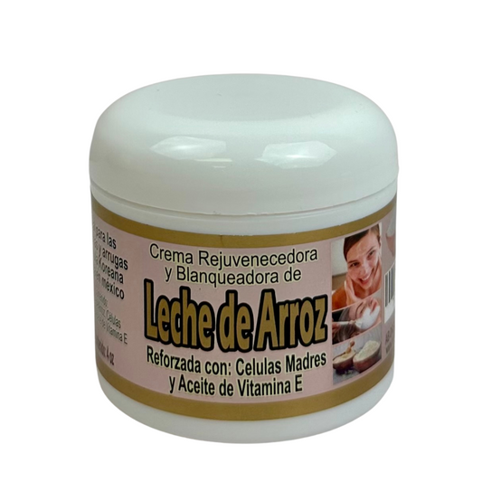 Crema Rejuvenecedora y Blanqueadora de Leche de Arroz