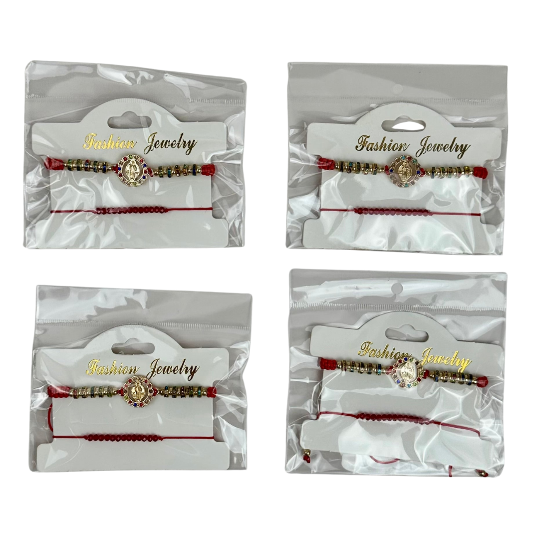 KBR-10573 2pc Santo Bracelets 12pc Set