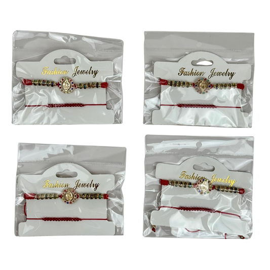 KBR-10573 2pc Santo Bracelets 12pc Set