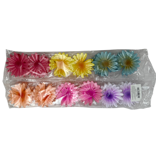 KCL-9625 Floral Spring Hair Clips 12pc Set