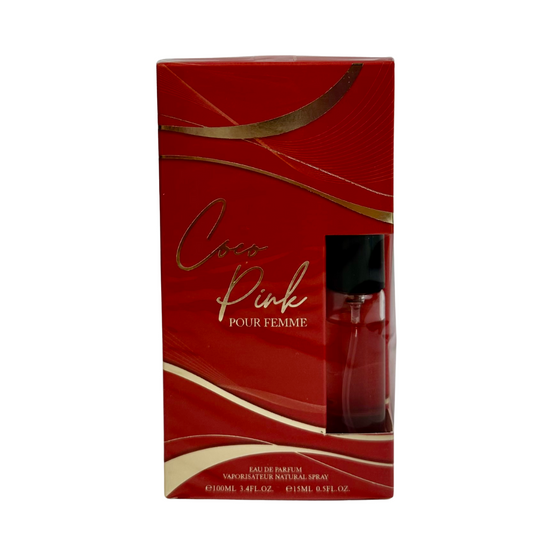 8831 Coco Pink Pour Femme Perfume with Travel Perfume