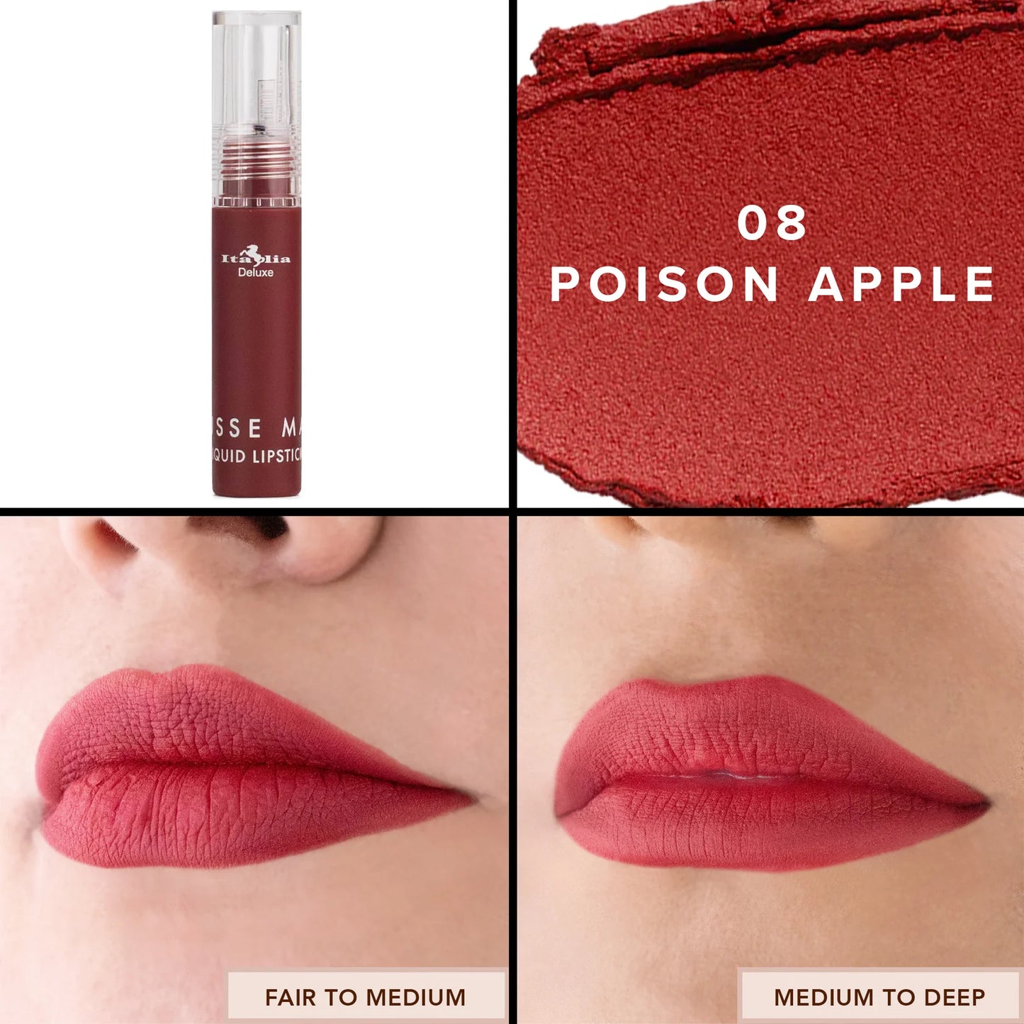 190 Italia Deluxe Mousse Matte Liquid Lipstick