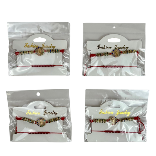 KBR-10574 2pc Virgencita Bracelets 12pc Set