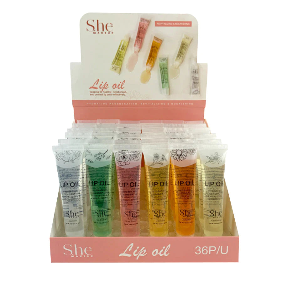 LG15 S.he Makeup Hydrating Lip Oil Display