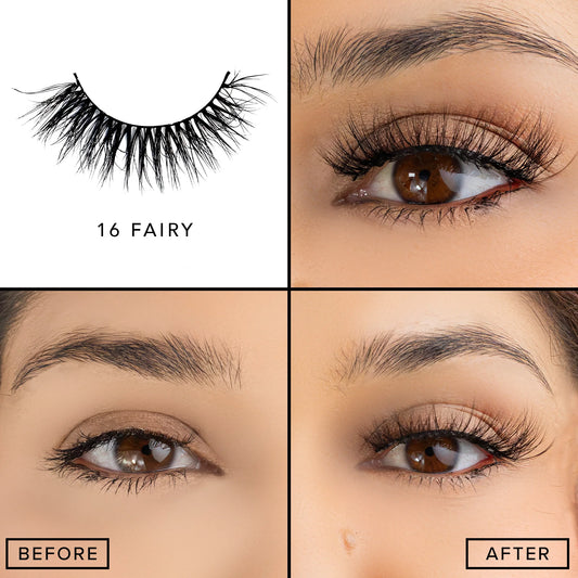 #280 Italia Deluxe Lash Out 3D Mink Lashes 12pc Set - 16 Fairy