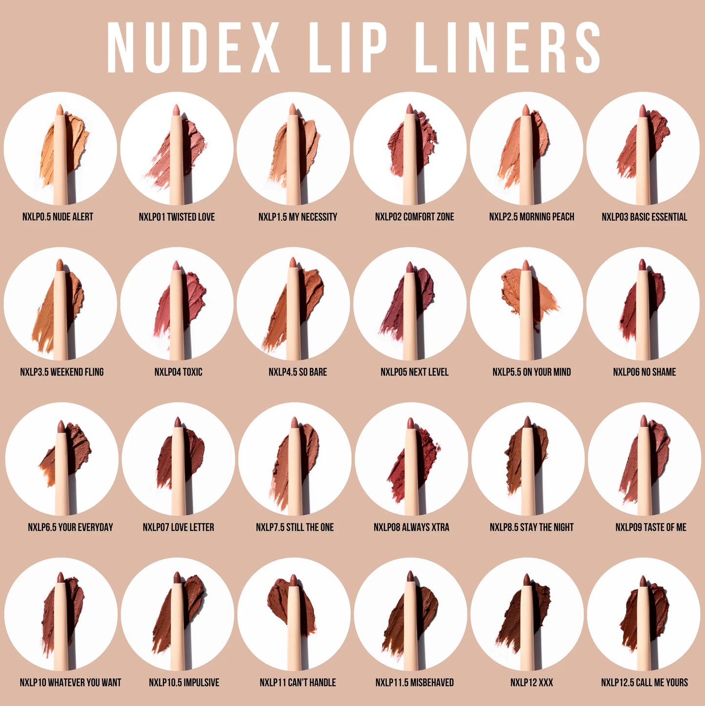 BC Nude X Lip Liner 24pc Bundle