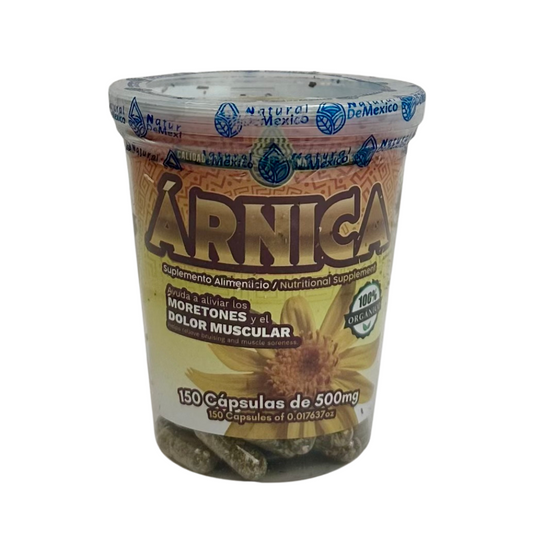 AJ-3 Arnica Suplemento Alimenticio Cont. 150 Cápsulas