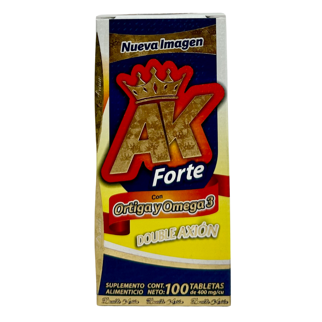 GRIS-3 AK Forte con Ortiga y Omega 3 Doble Axión Cont. 100 Tabletas