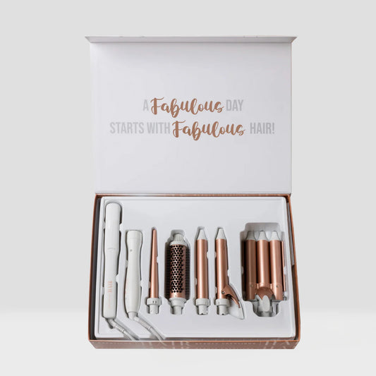 MT-RG Beauty Creations 5 in 1 Multitasker Hair Set “WHITE ROSE GOLD”
