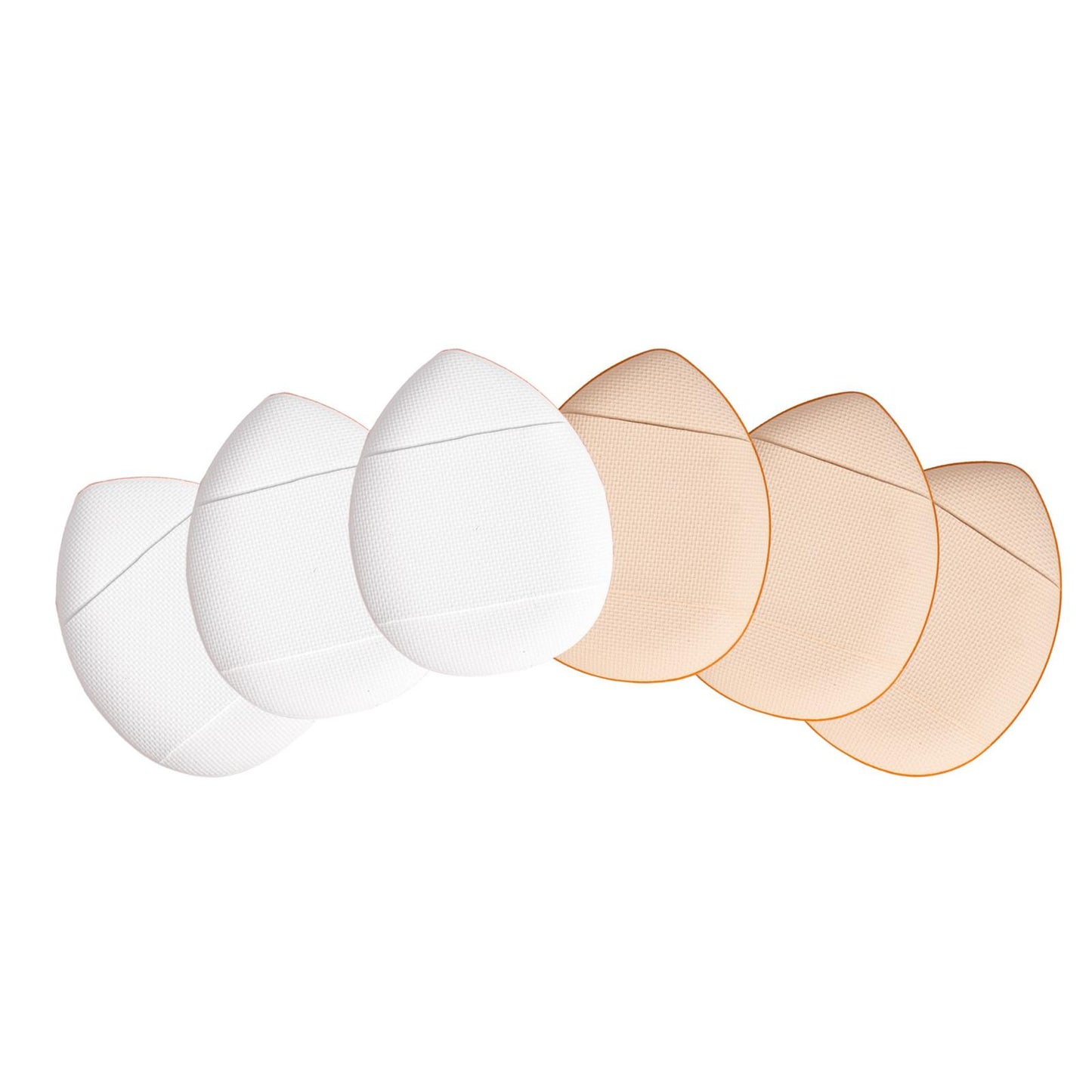 Miss Lil Blending Finger Puff - Beige & White 3pc Set