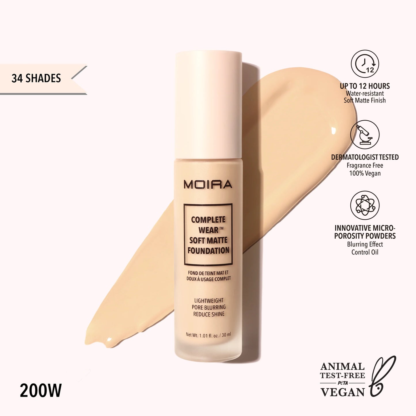 Complete Wear Soft Matte Foundation (200W)