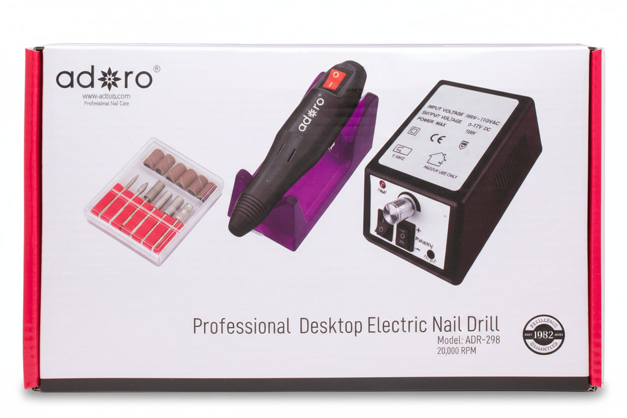 82083 - Adoro Pro Nail Drill Desktop Electric/Foot Pedal  20,000 RPM