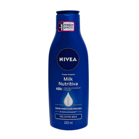 Nivea Crema Corporal Milk Nutritiva para Piel Extra Seca 220ml