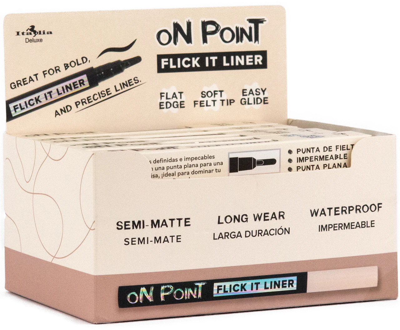 ITA-240FL-   Italia Deluxe  On Point! Flick It Liner 12pc Bundle