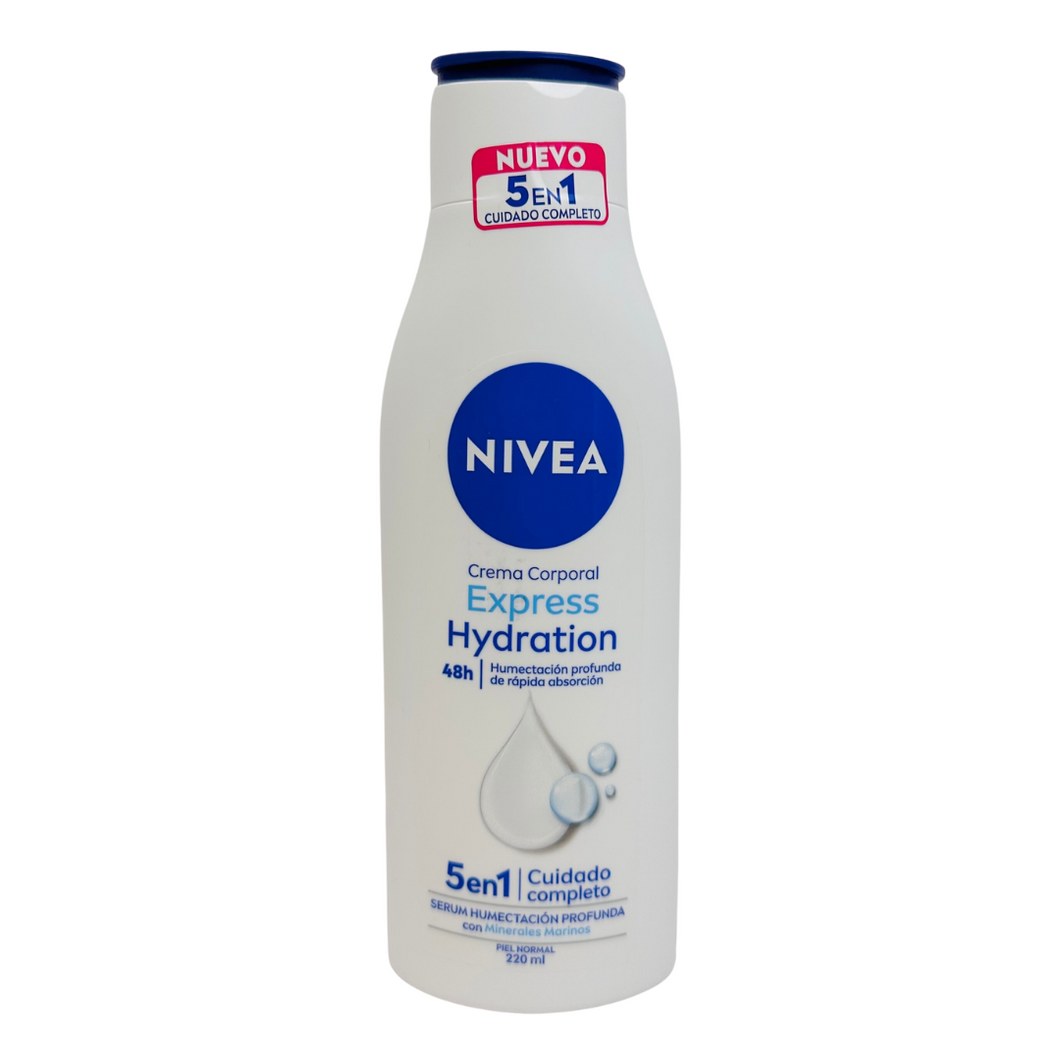 Nivea Crema Corporal Express Hydration para Piel Normal 220ml