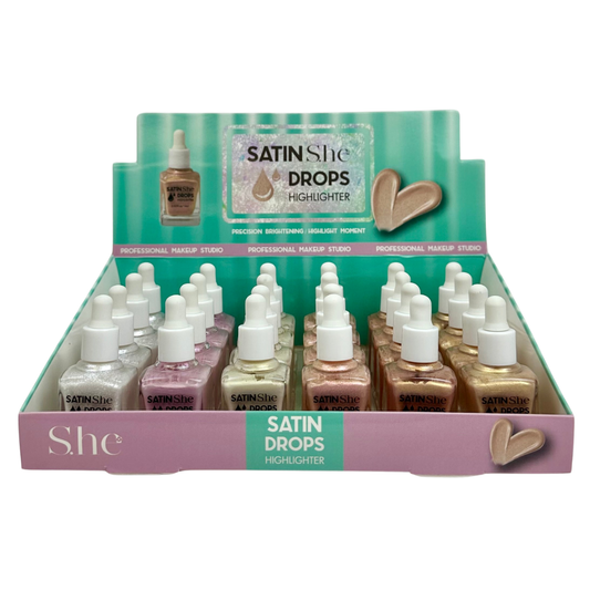 DH1025 She Makeup Satin Highlighter Drops Display