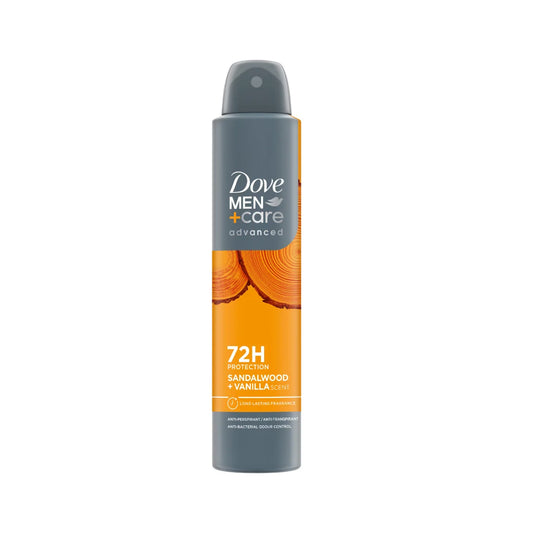 Dove Men+Care Sandalwood + Vanilla Dry Antiperspirant Deodorant, 250ml