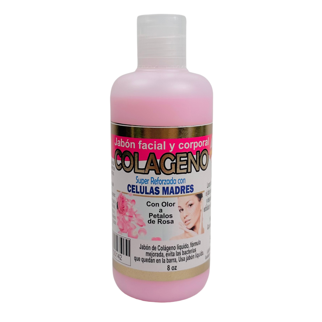 Jabón Facial y Corporal Colágeno Con Células Madres 8oz