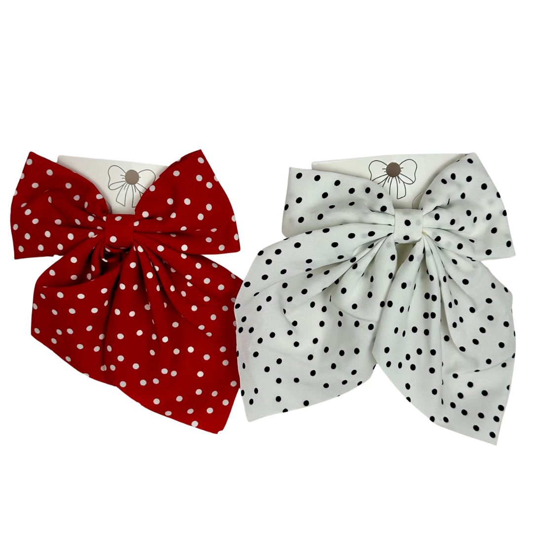 KBH-10098 Polka Dot Bows 12pc Set